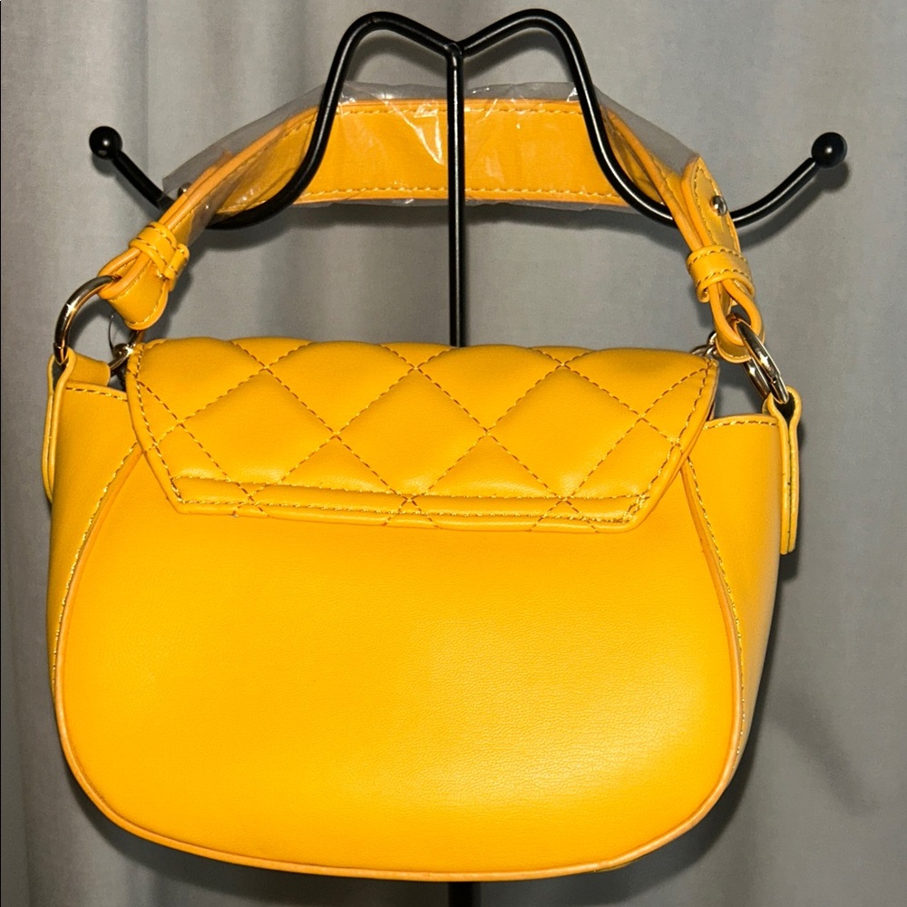 Badgley Mischka Mustard Yellow Mini Bag NWT - Picture 3 of 4